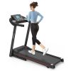 Fitshow App Home Foldable Treadmill with Incline, Folding Treadmill for Home Workout, Electric Walking Running Treadmill Machine 5" LCD Screen 250 LB