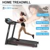 Fitshow App Home Foldable Treadmill with Incline, Folding Treadmill for Home Workout, Electric Walking Running Treadmill Machine 5" LCD Screen 250 LB