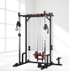 1400 pound capacity power rack LAT pull-down weight storage rack power cage home and garage gym full body workout multiple accessories squat rack for