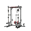 1400 pound capacity power rack LAT pull-down weight storage rack power cage home and garage gym full body workout multiple accessories squat rack for