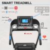 Fitshow App Home Foldable Treadmill with Incline, Folding Treadmill for Home Workout, Electric Walking Running Treadmill Machine 5" LCD Screen 250 LB