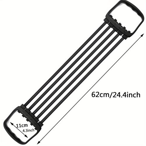 Chest Expander; Exercise Resistance Bands For Chest Arm Legs Shoulder Back Muscles Training; With 5 Removable Ropes