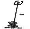 Black Sport Treader Resistance Belt Treader 330 lb Mini Treader LED Display Hydraulic Fitness Treader Home and Garage Gym Exercise squats for adults m