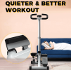 Black Sport Treader Resistance Belt Treader 330 lb Mini Treader LED Display Hydraulic Fitness Treader Home and Garage Gym Exercise squats for adults m