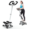 Black Sport Treader Resistance Belt Treader 330 lb Mini Treader LED Display Hydraulic Fitness Treader Home and Garage Gym Exercise squats for adults m