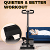 Black Sport Treader Resistance Belt Treader 330 lb Mini Treader LED Display Hydraulic Fitness Treader Home and Garage Gym Exercise squats for adults m